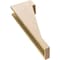 Ekena Millwork 5"W x 10"D x 30"H Thin Burlington Rough Cedar Woodgrain TimberThane Corbel, Primed Tan CORUR05X10X30BURRCPR - alternate 2